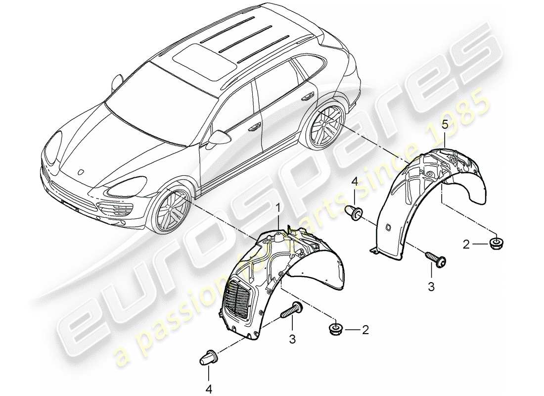 porsche cayenne e2 (2012) lining part diagram