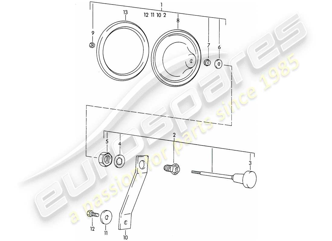 porsche 356b/356c (1960) valve part diagram