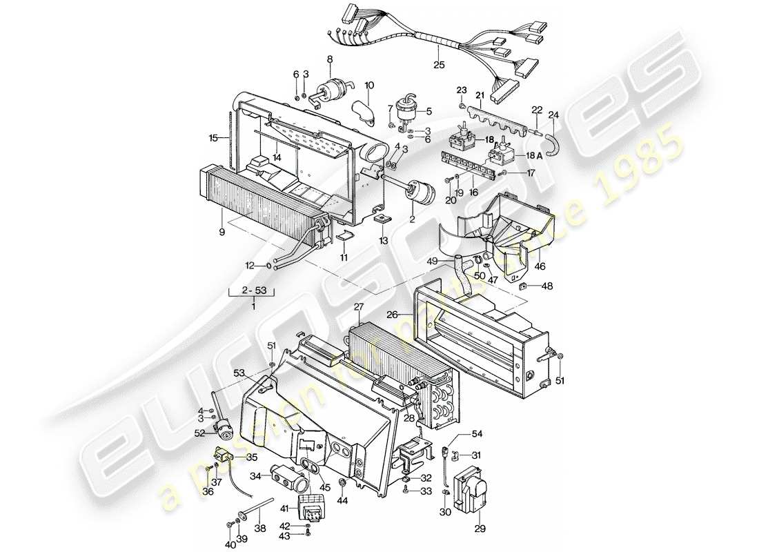 porsche 928 (1979) for - m 573 m 563 - air conditioner parts diagram