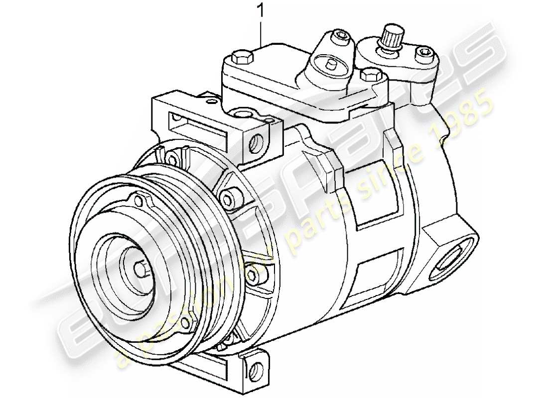 porsche replacement catalogue (1983) compressor parts diagram