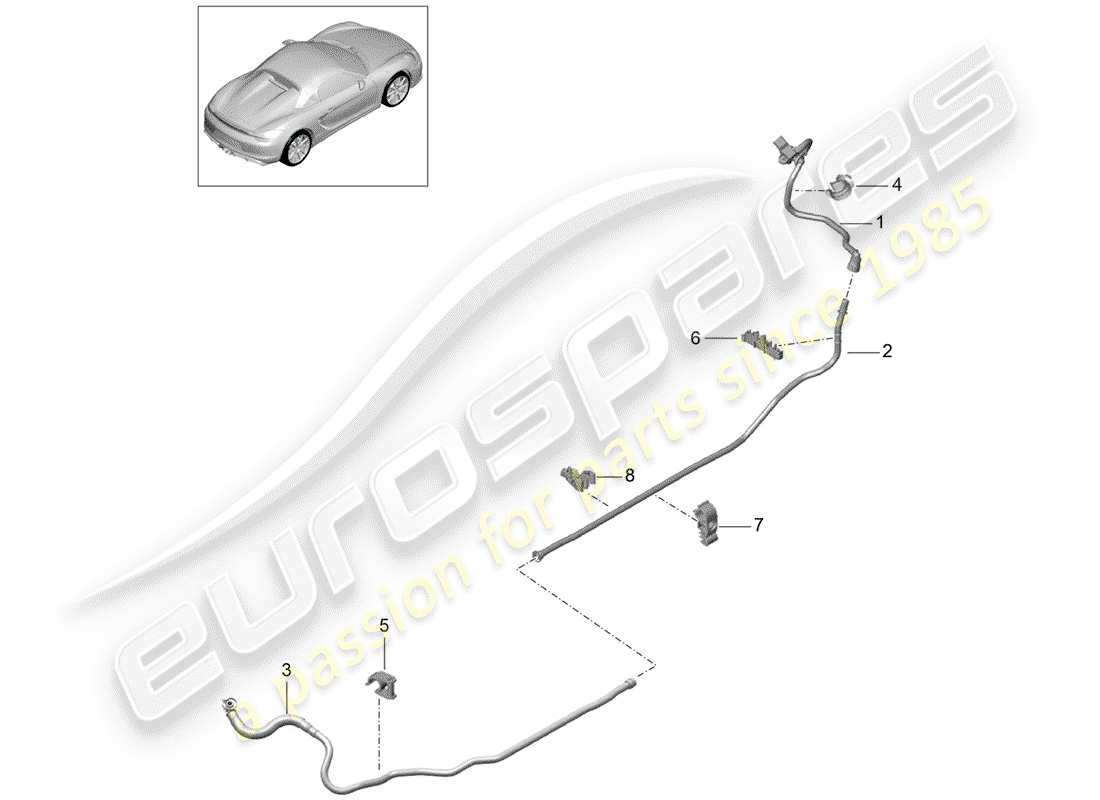 porsche 2016 vacuum line part diagram