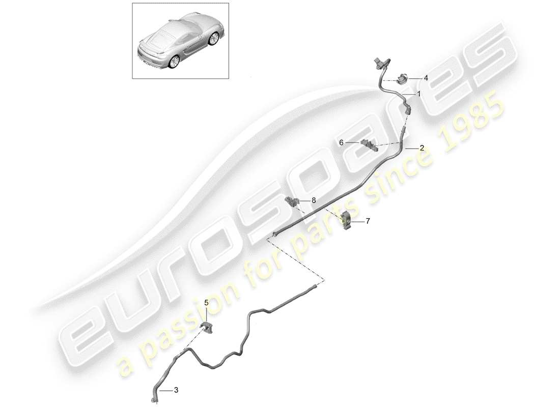 porsche 2016 vacuum line part diagram