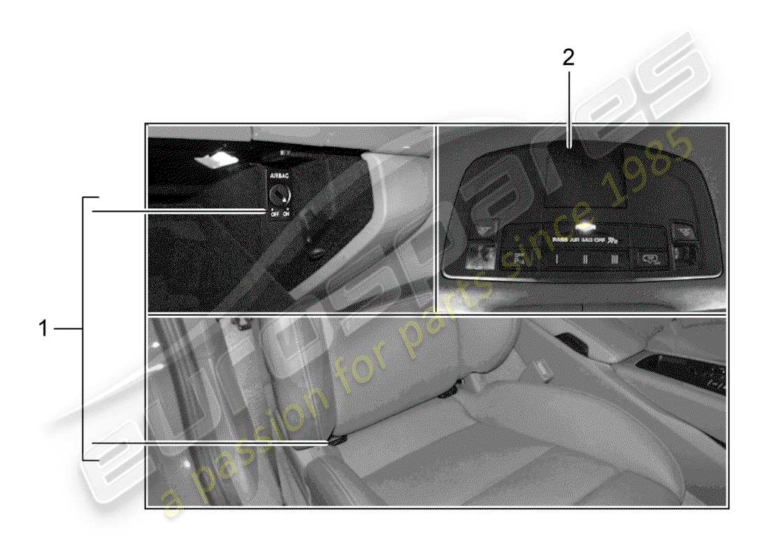 porsche tequipment 98x/99x (2016) child seat part diagram