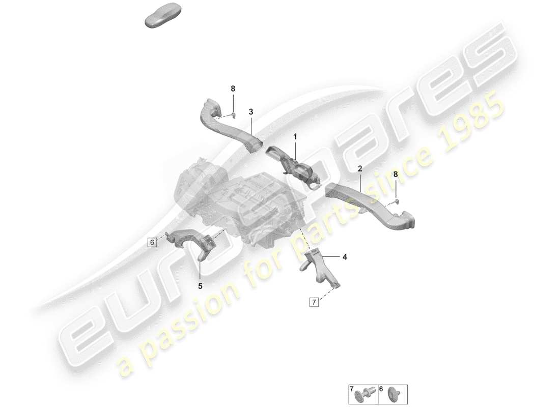 porsche 2019 air conditioner parts diagram