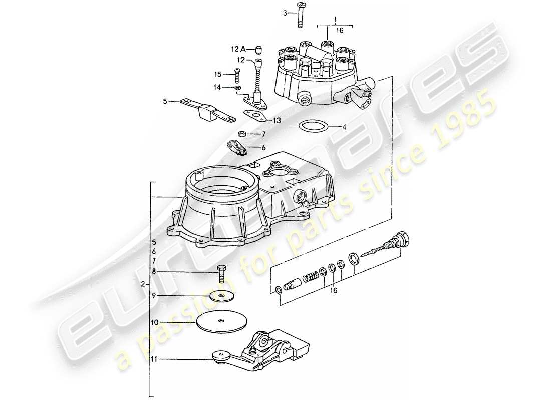 porsche 964 (1991) mixture control unit part diagram