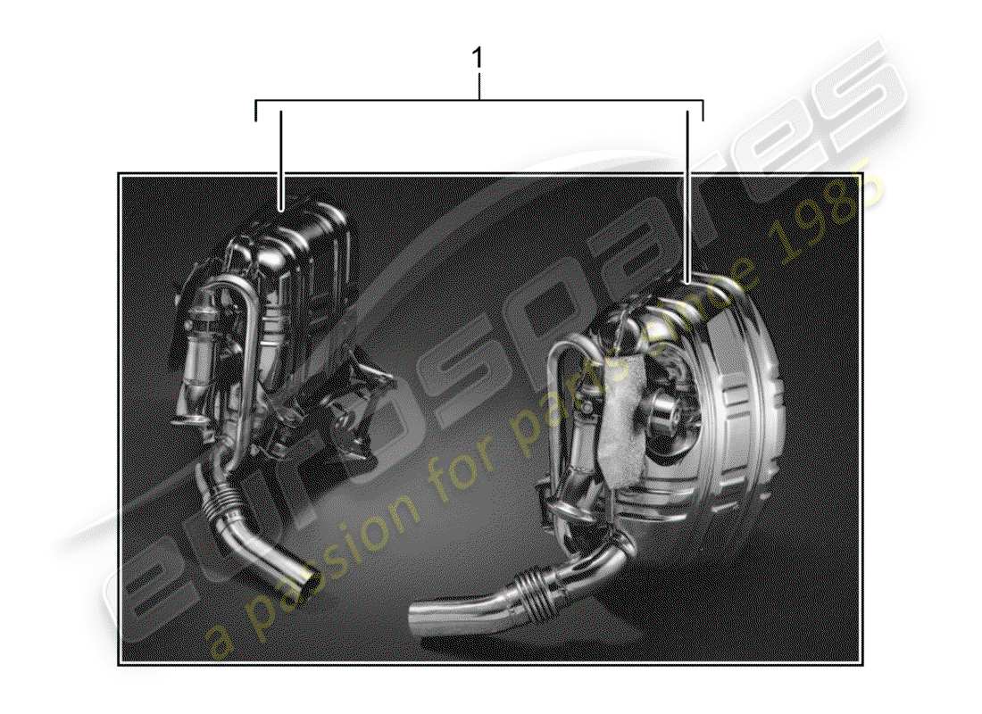 porsche tequipment catalogue (2003) exhaust system part diagram