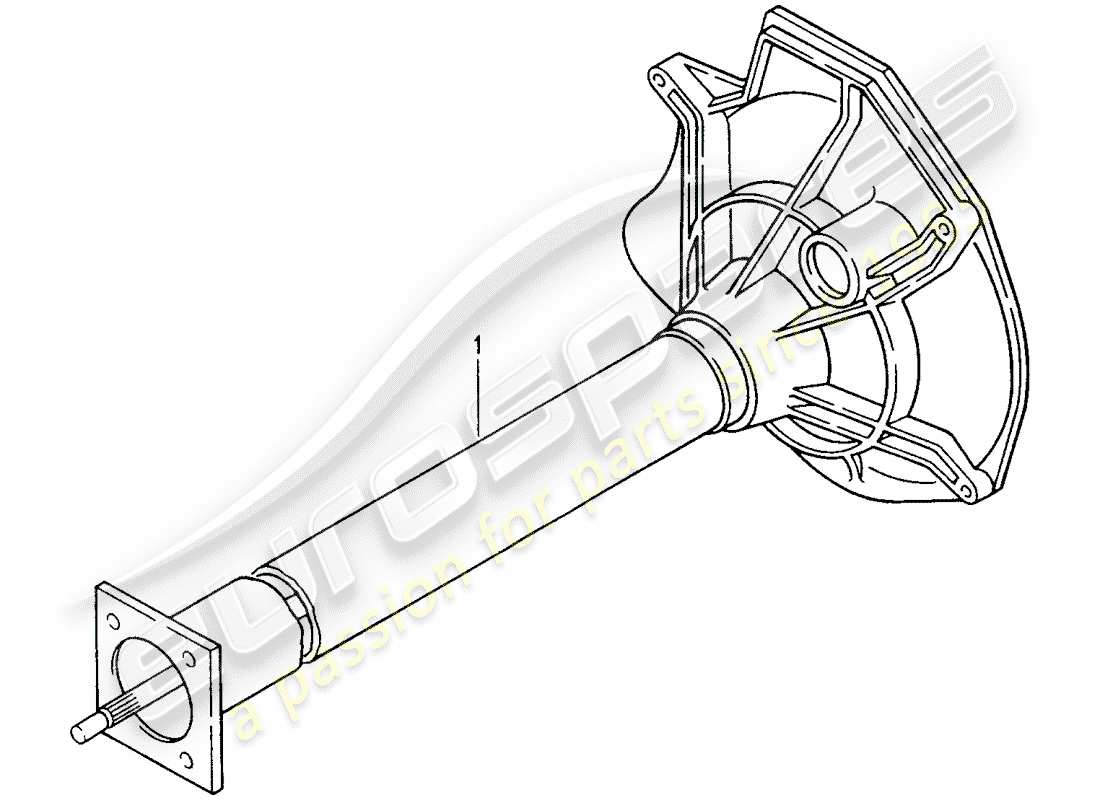 porsche replacement catalogue (1980) central tube part diagram