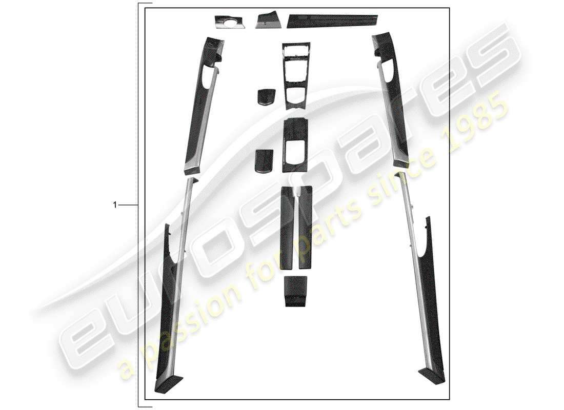 a part diagram from the porsche tequipment panamera (2015) parts catalogue