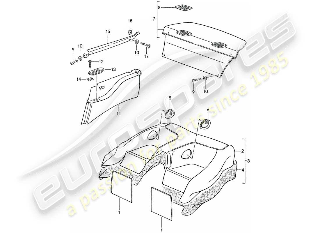 part diagram containing part number 95955105100