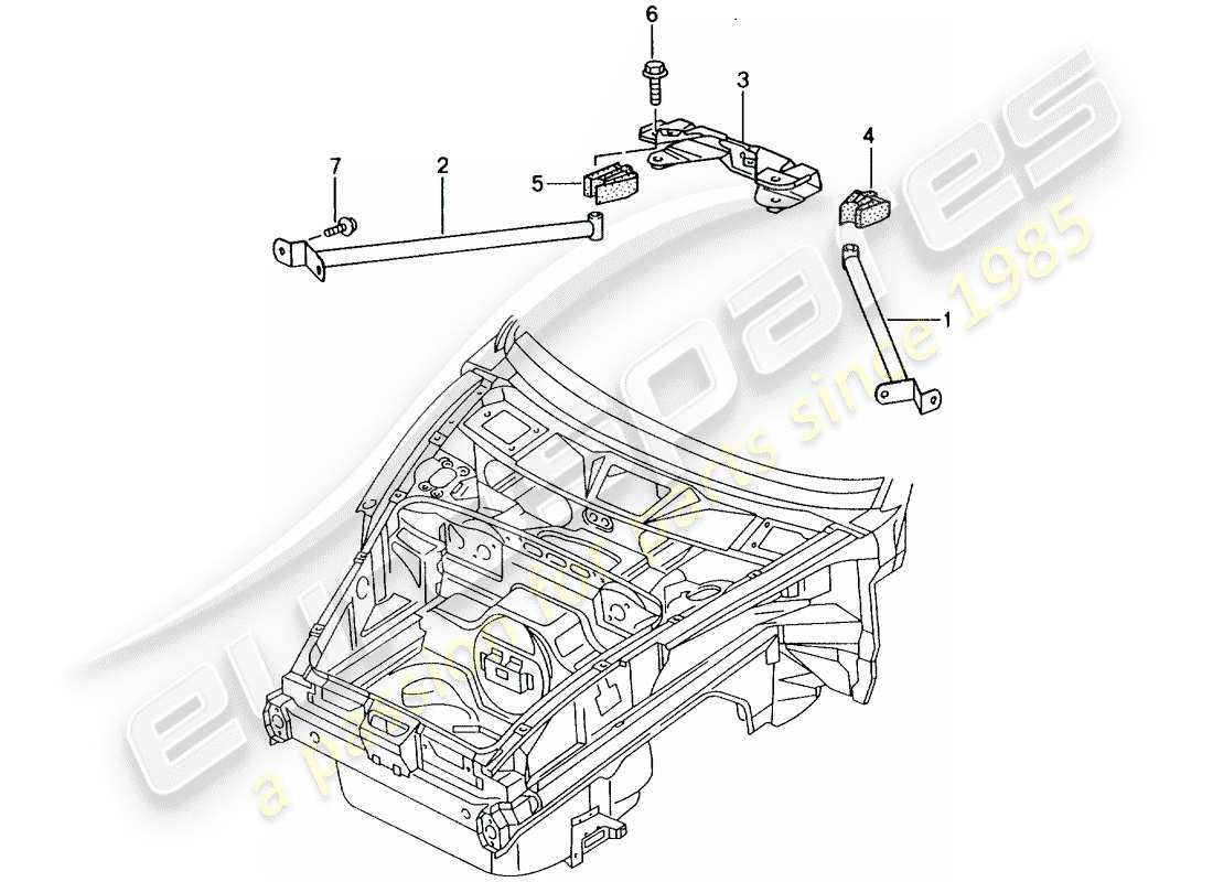 a part diagram from the porsche 996 parts catalogue