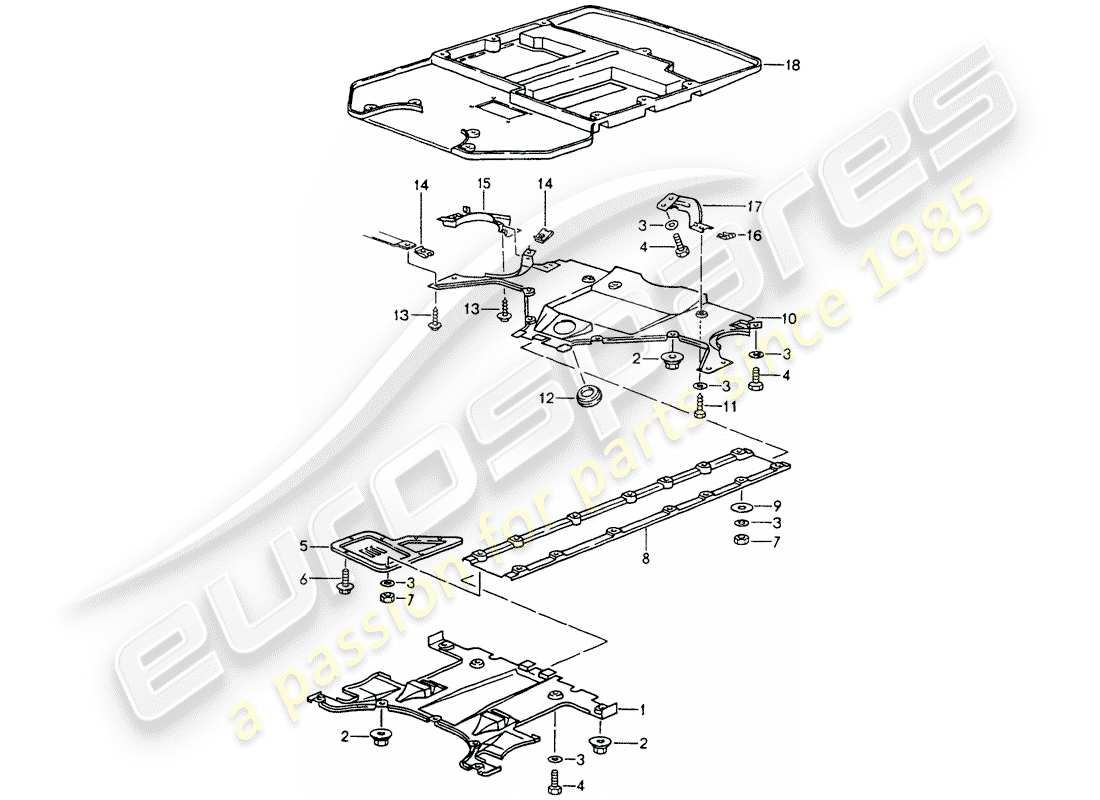 a part diagram from the porsche 964 parts catalogue