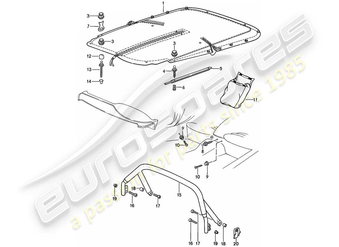 part diagram containing part number 91156152900