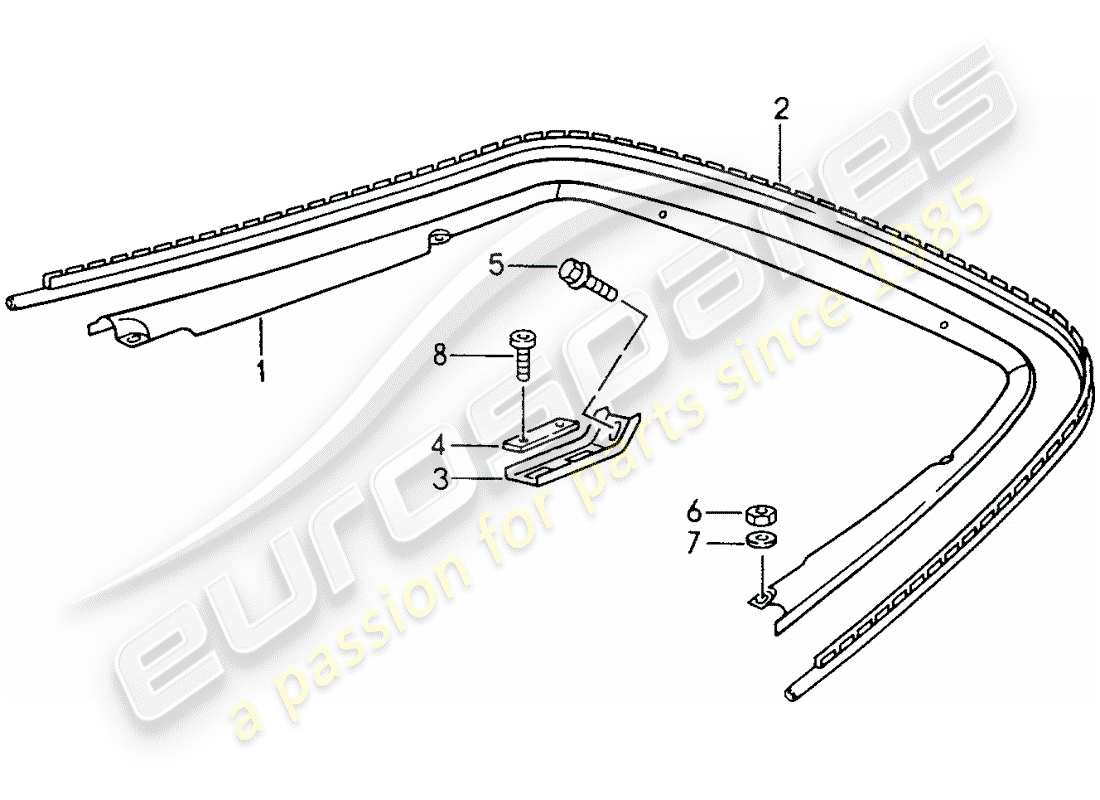 a part diagram from the porsche 993 parts catalogue