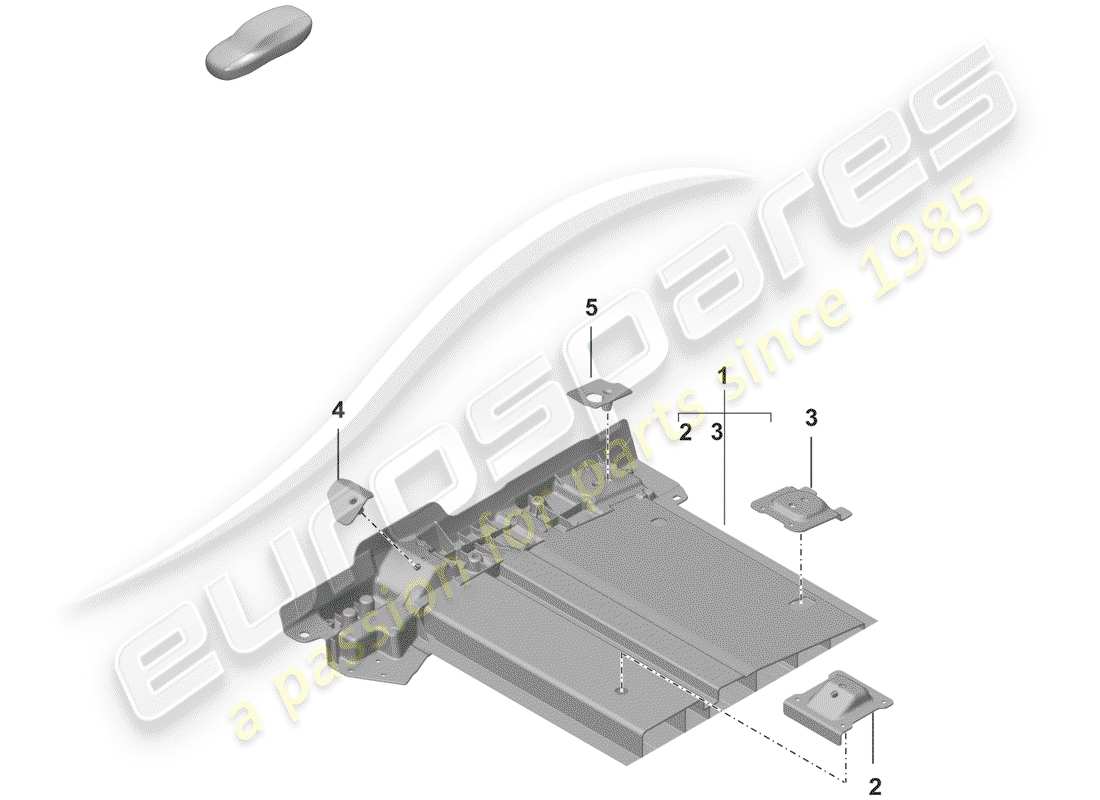 a part diagram from the porsche 992-1 parts catalogue