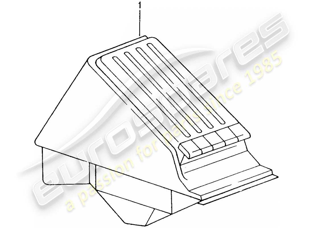 a part diagram from the porsche accessories and tequipment parts catalogue