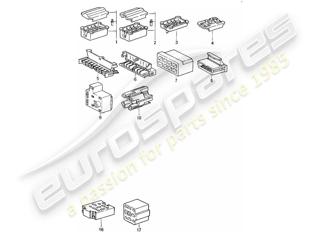 a part diagram from the porsche 964 parts catalogue