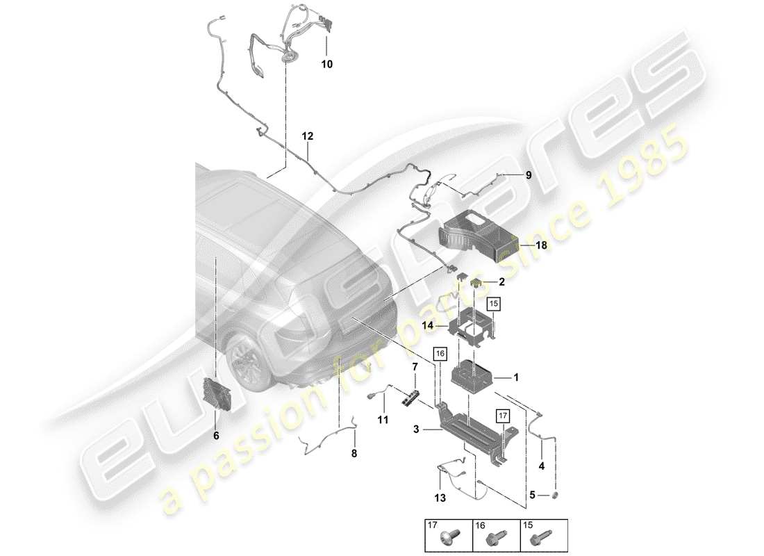 part diagram containing part number pab97122730