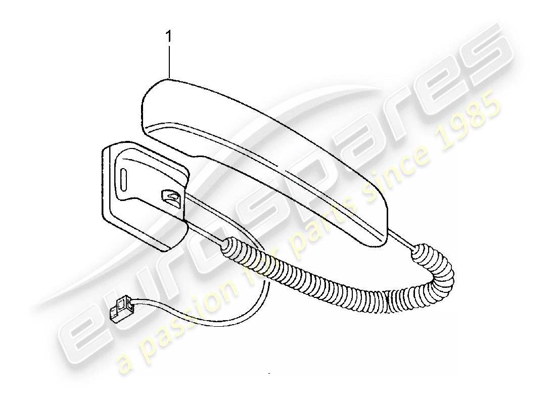 a part diagram from the porsche tequipment catalogue (1988) parts catalogue