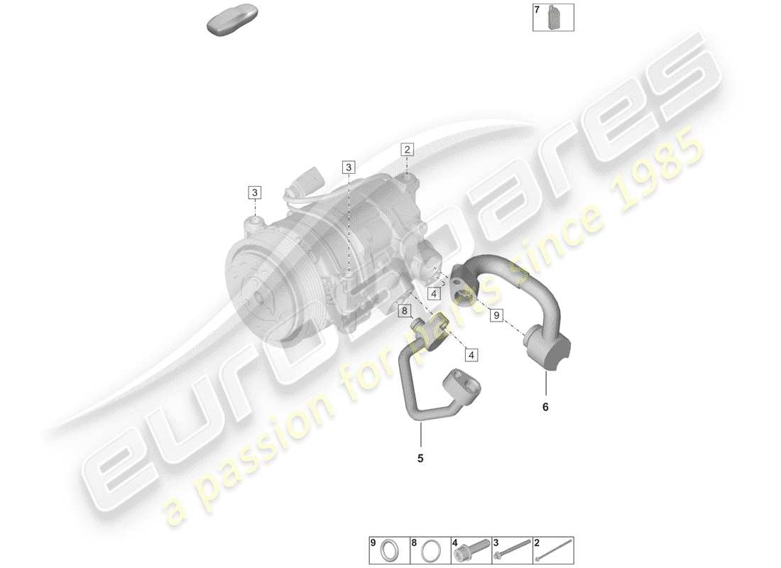 part diagram containing part number paf008155