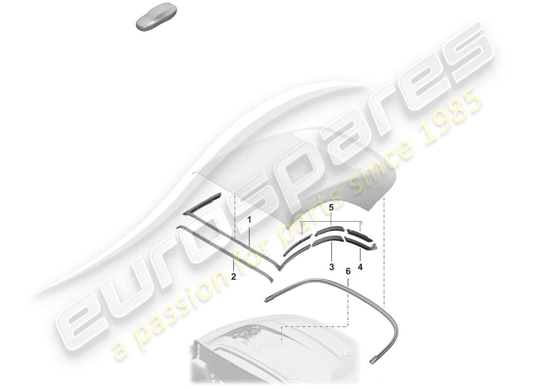 a part diagram from the porsche 2020 parts catalogue