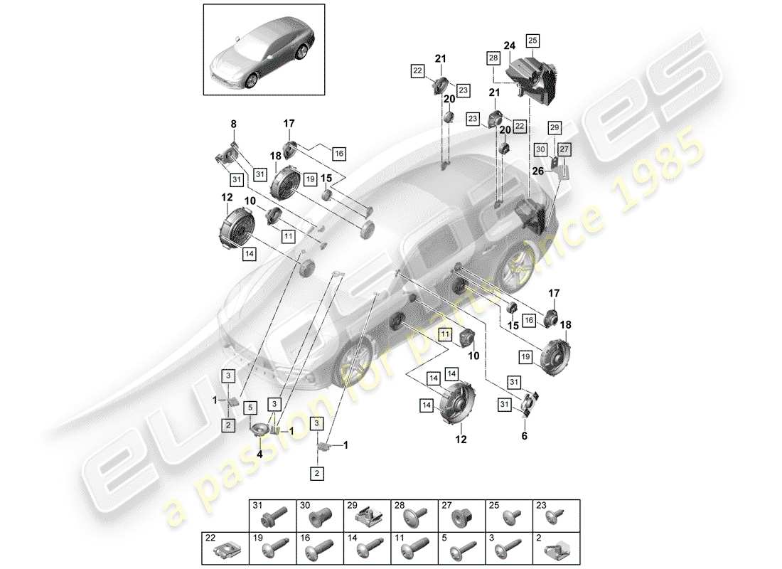 part diagram containing part number 971035481e