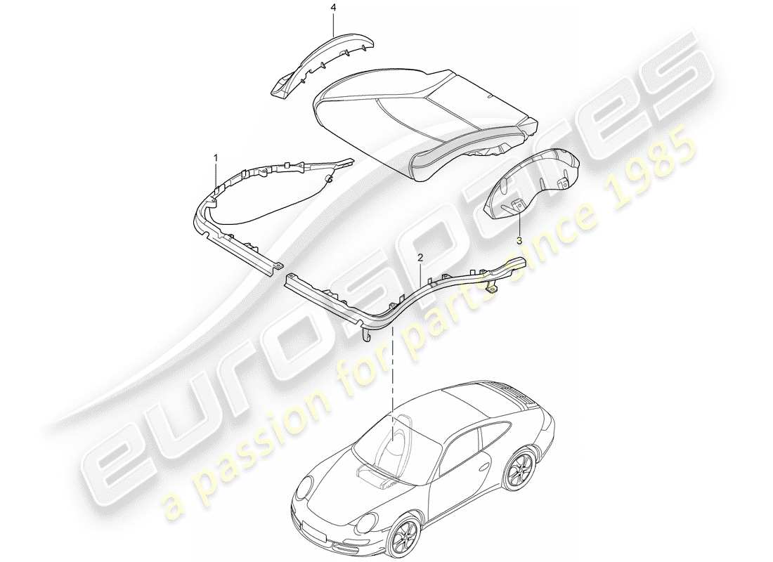 a part diagram from the porsche 997 parts catalogue