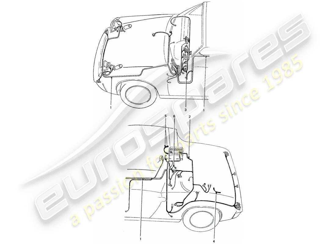 a part diagram from the porsche 914 parts catalogue