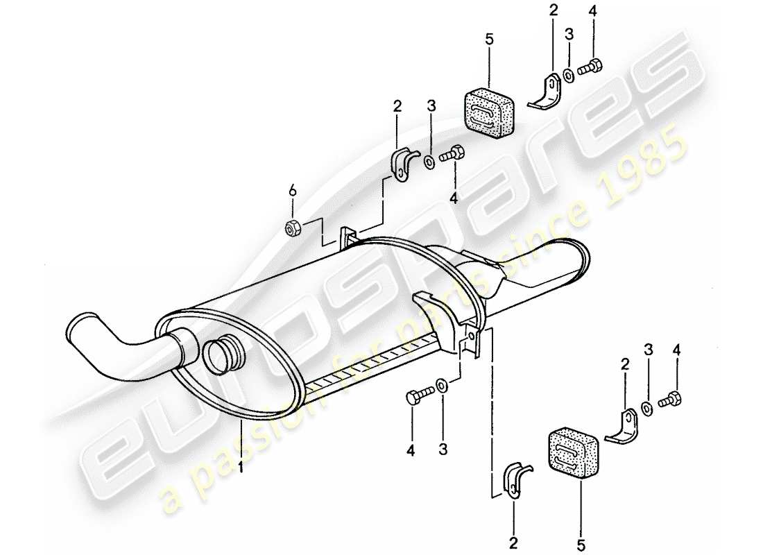 a part diagram from the porsche 928 (1990) parts catalogue