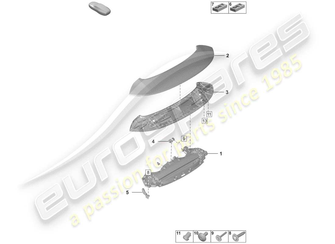 part diagram containing part number paf912784