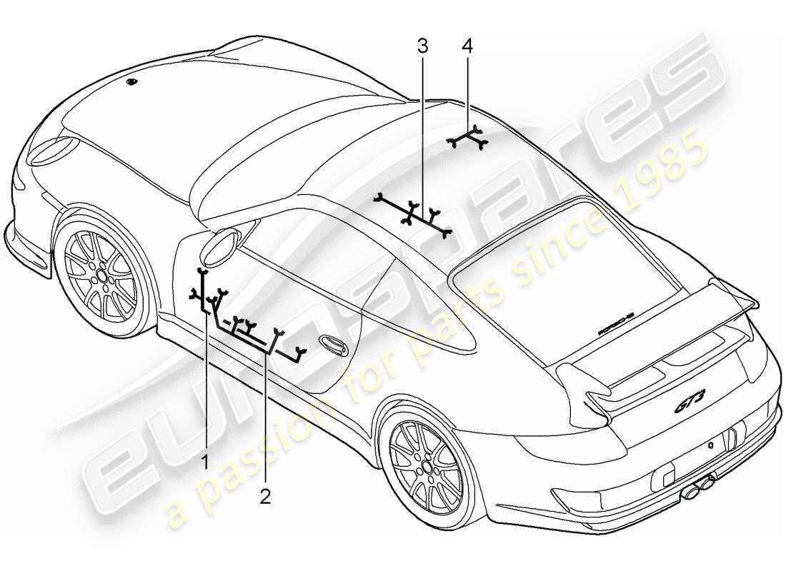 a part diagram from the porsche 997 parts catalogue