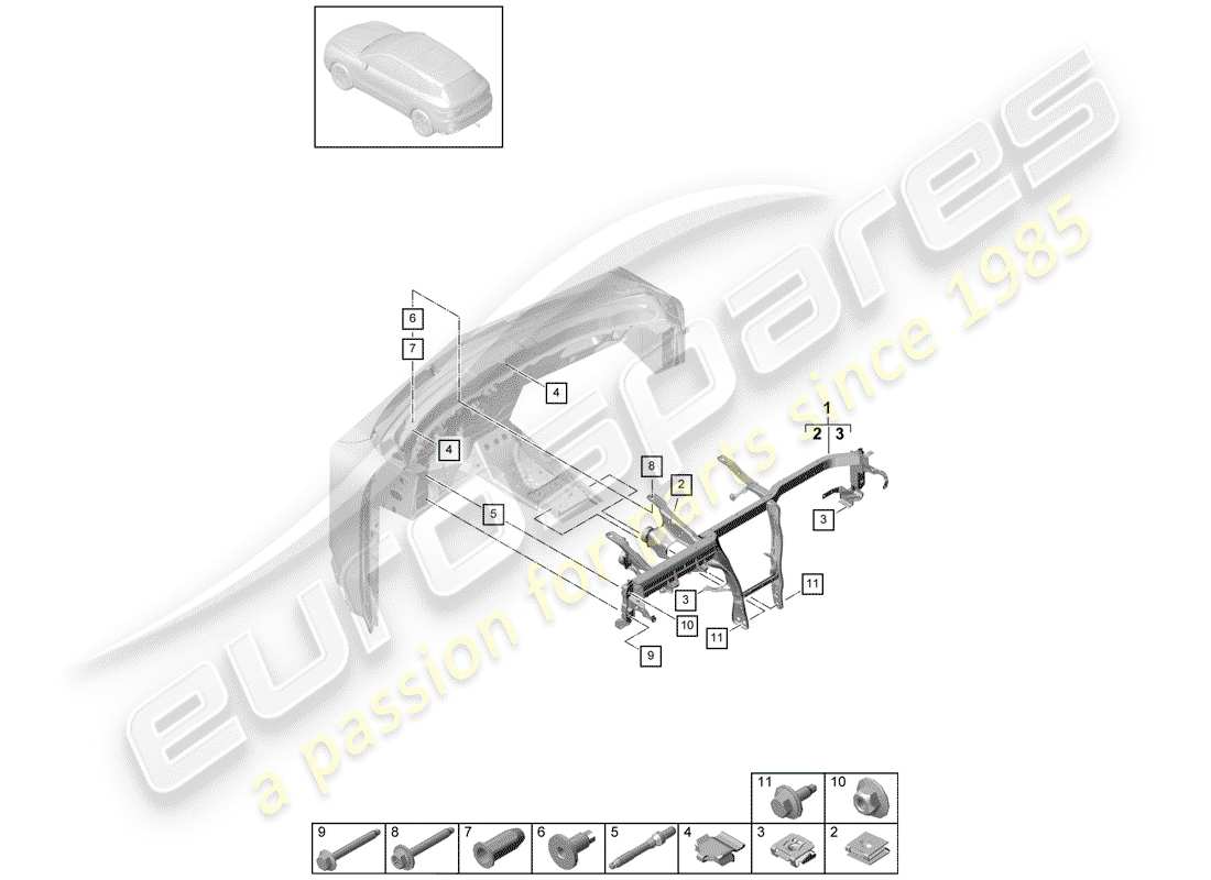 part diagram containing part number paf00558600