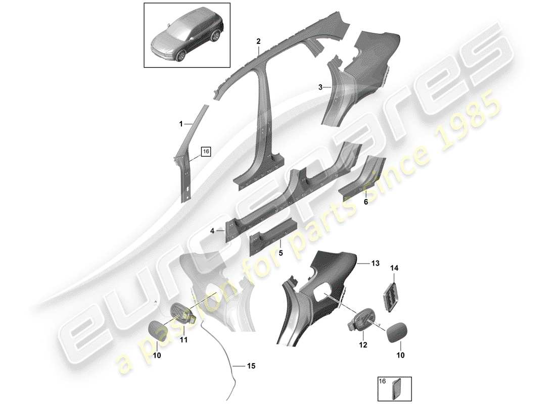 part diagram containing part number pab819181