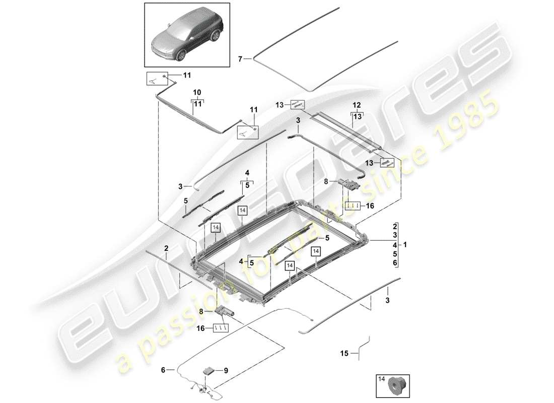 part diagram containing part number pab89853300