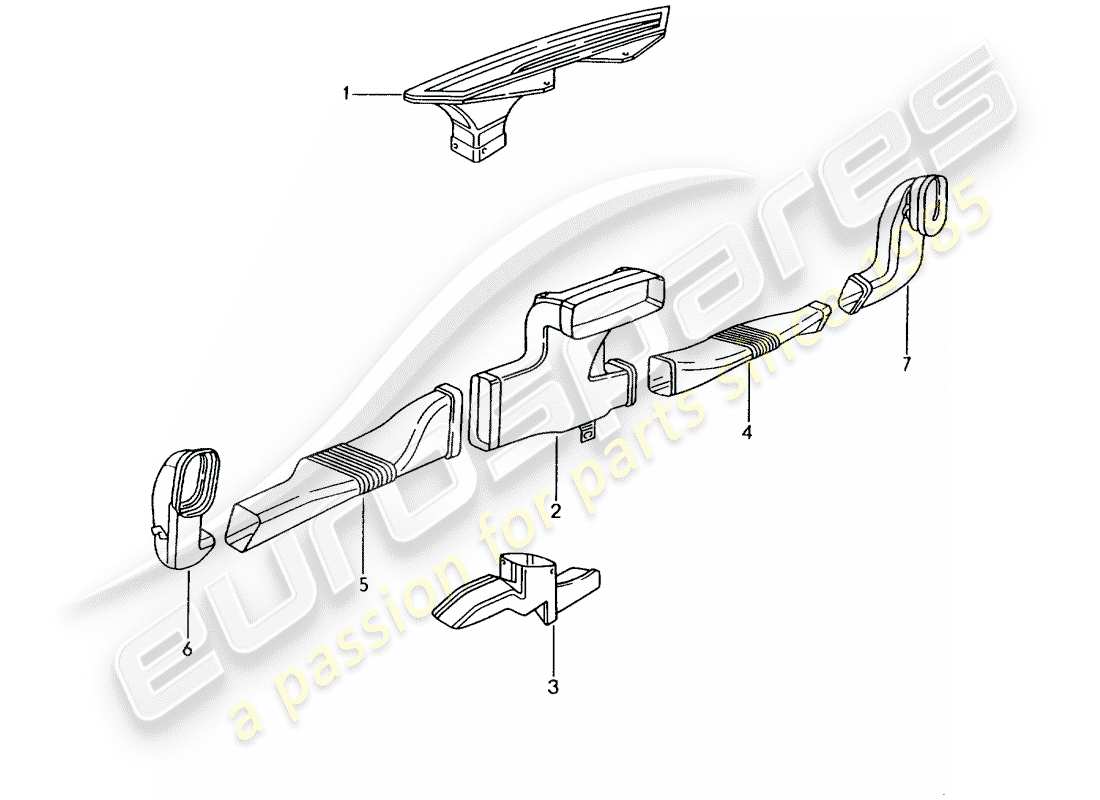 a part diagram from the porsche 996 parts catalogue