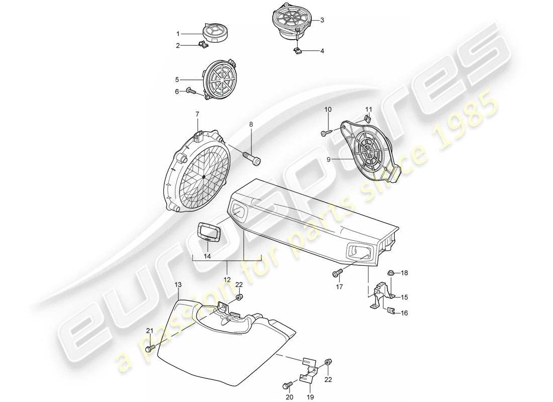 part diagram containing part number 99764556701