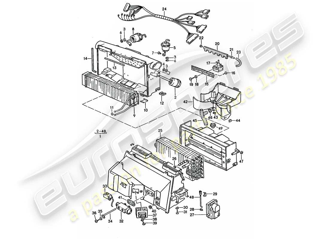 a part diagram from the porsche 928 (1992) parts catalogue