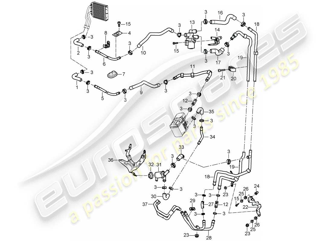 part diagram containing part number 95557285701