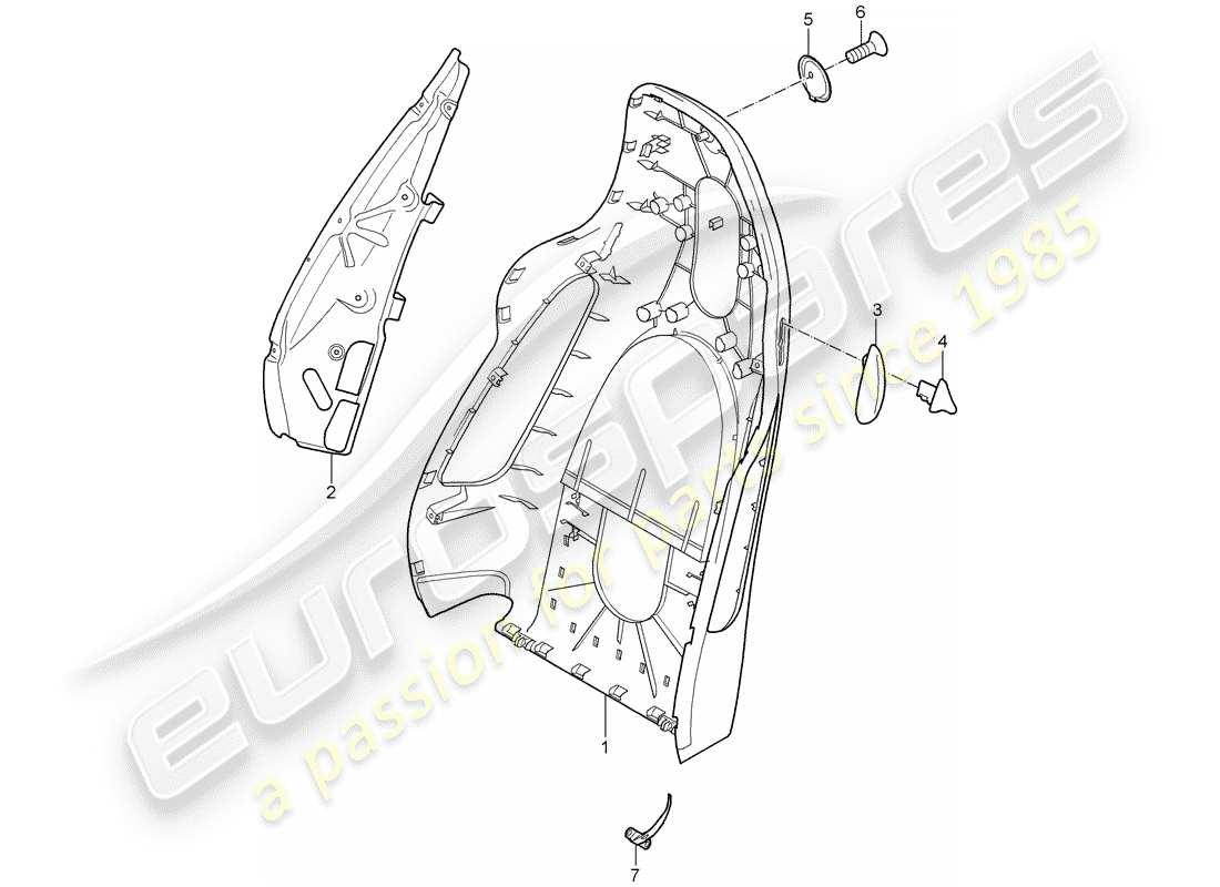 a part diagram from the porsche 997 parts catalogue