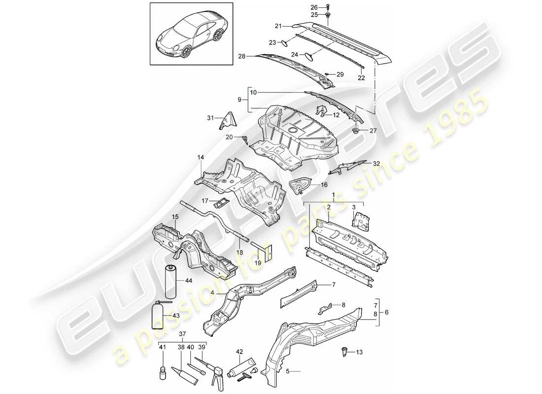 part diagram containing part number 99750194301