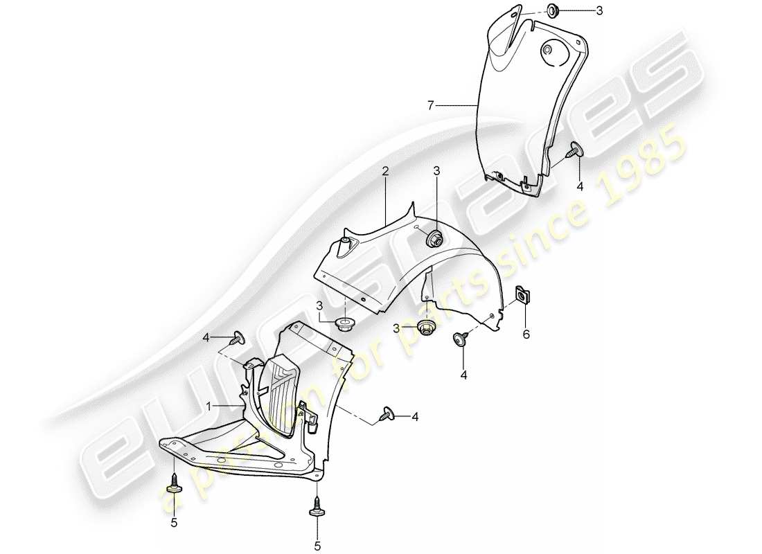 a part diagram from the porsche 997 parts catalogue