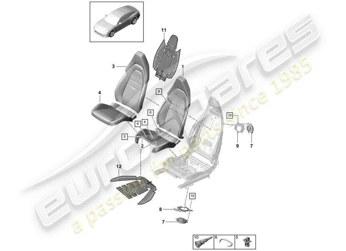 part diagram containing part number pab941117