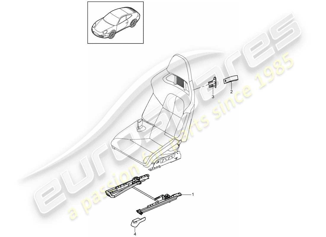 a part diagram from the porsche 997 parts catalogue