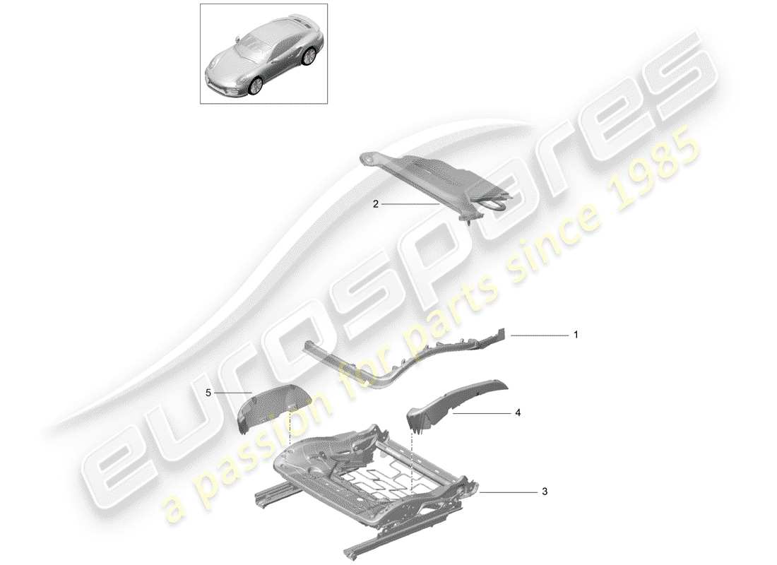 a part diagram from the porsche 991 parts catalogue