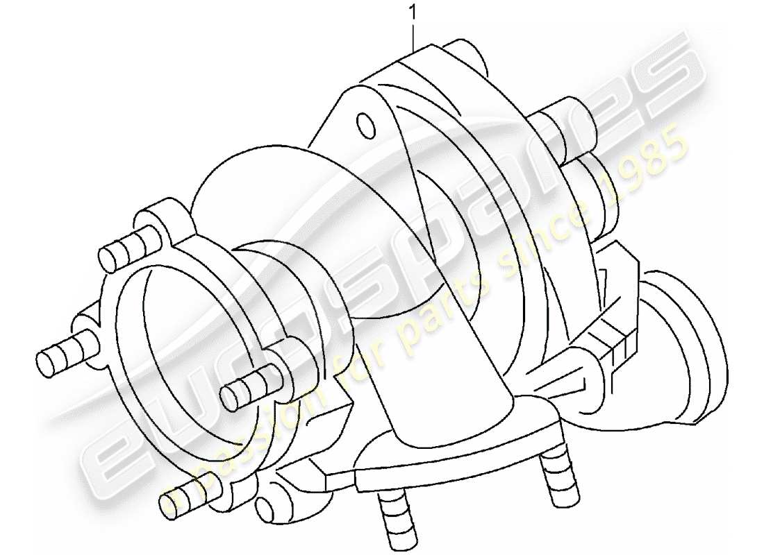 a part diagram from the porsche replacement catalogue parts catalogue