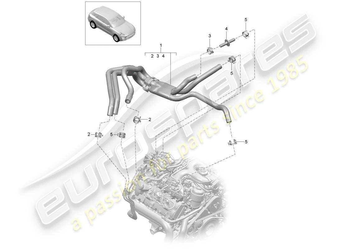 a part diagram from the porsche macan parts catalogue