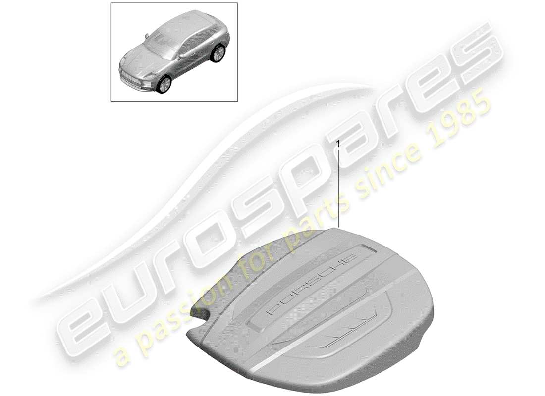 a part diagram from the porsche macan (2020) parts catalogue