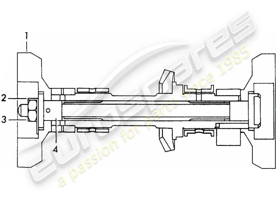 a part diagram from the porsche 356 parts catalogue