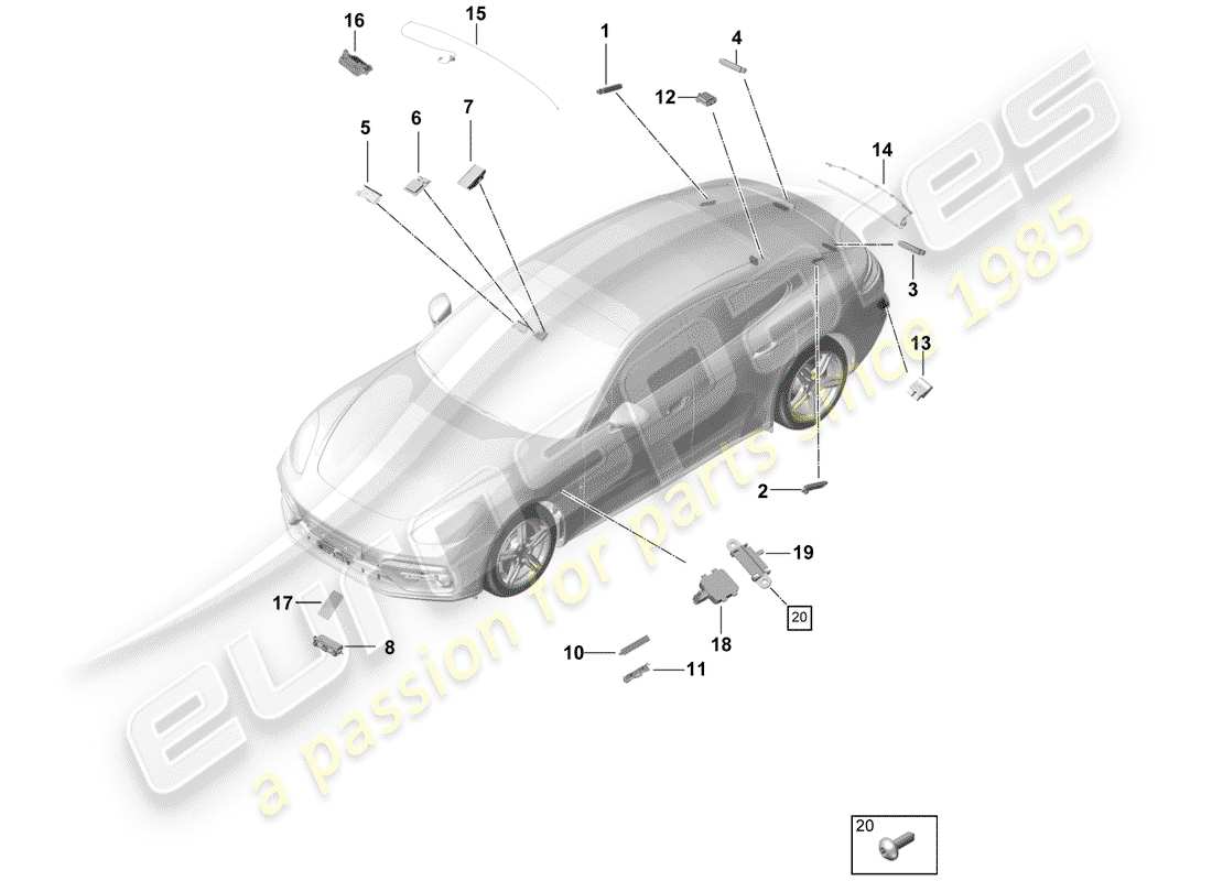 part diagram containing part number 971035225