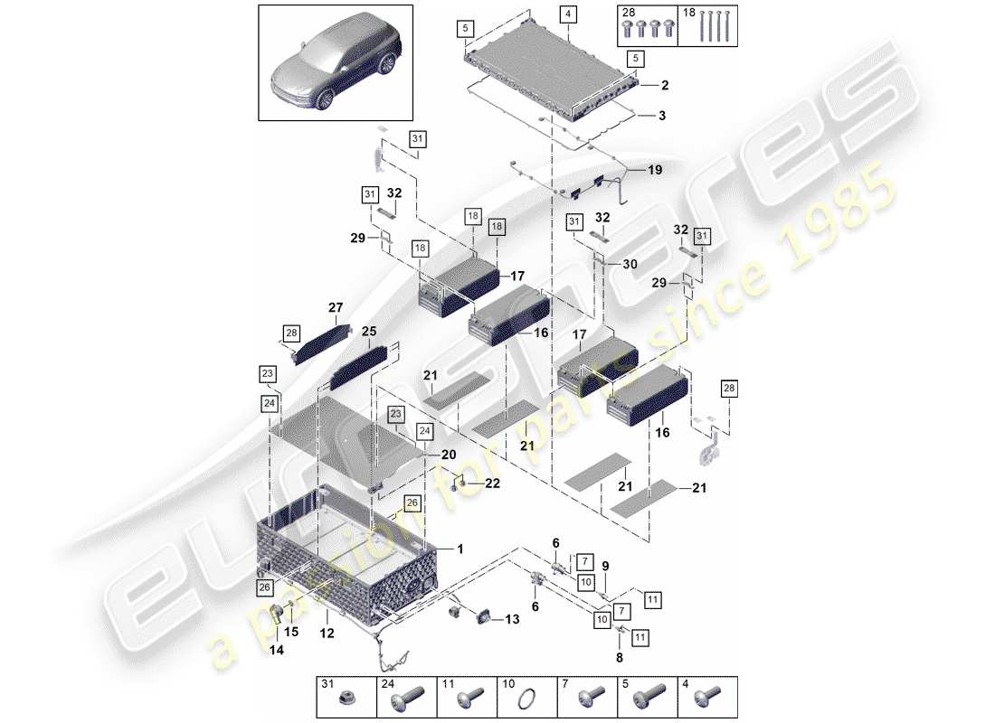 part diagram containing part number 9a791548100