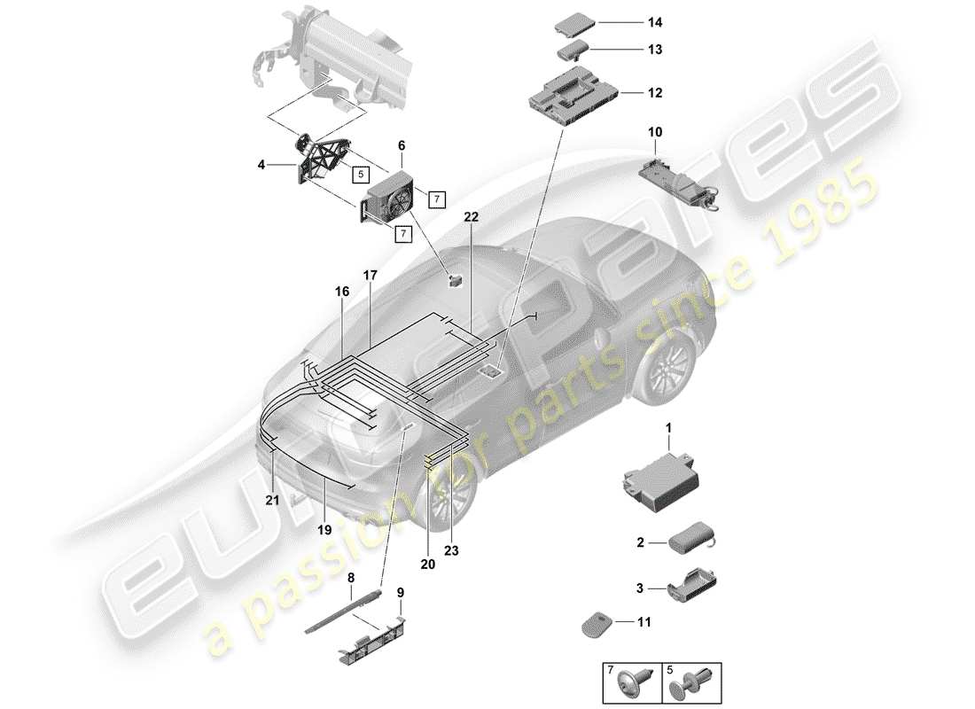 part diagram containing part number pab907486